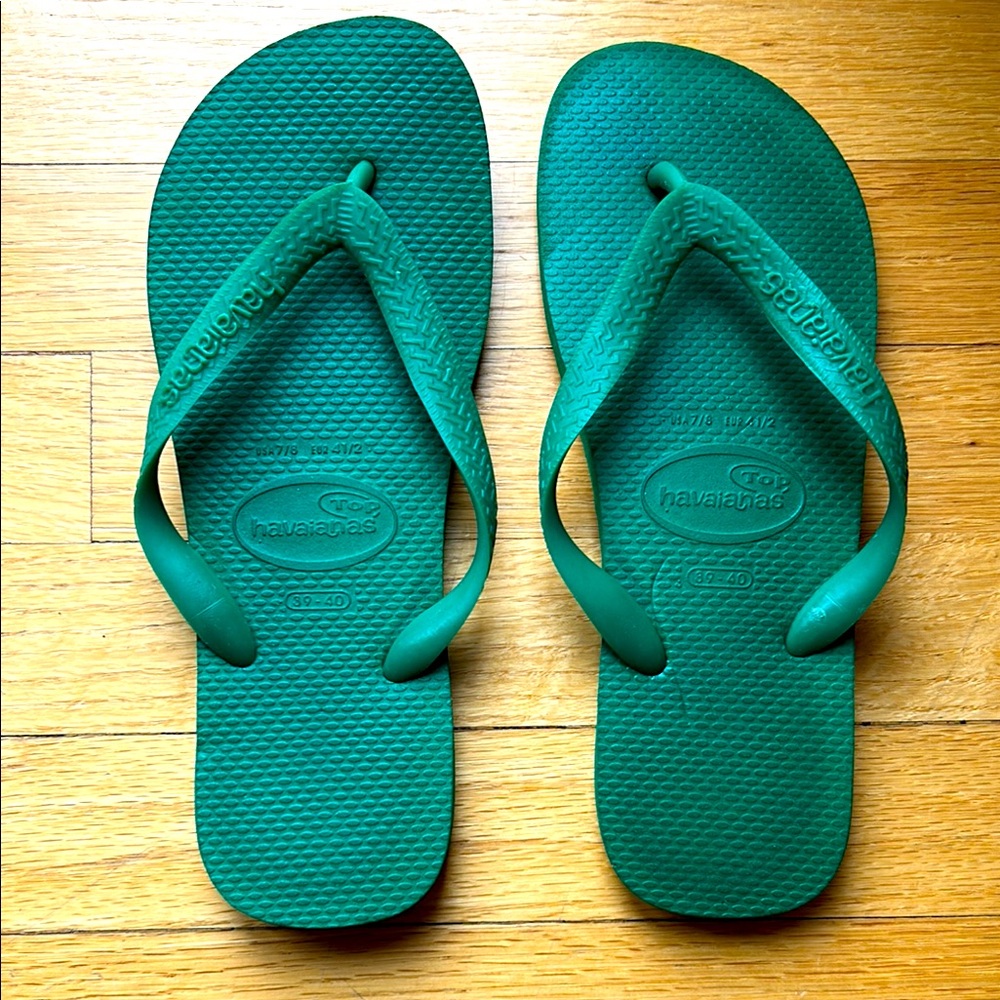 Havaianas Hunter Green Flip Flops